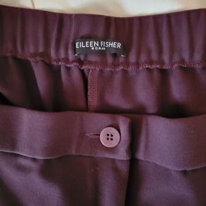 Eileen Fisher Chocolate Brown Crop Pants